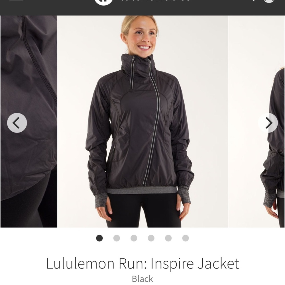 lululemon athletica Black Run Inspire Jacket